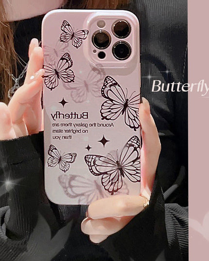 Phantom Black Butterfly iPhone Case