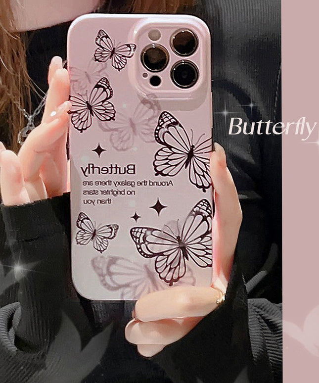 Phantom Black Butterfly iPhone Case