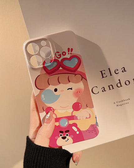 Motorcycle Girl iPhone Case