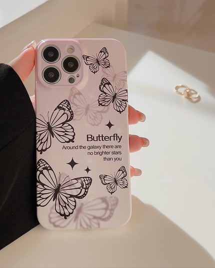 Phantom Black Butterfly iPhone Case