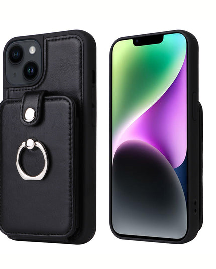 Leather Iphone Wallet Case With Card Holder