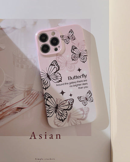 Phantom Black Butterfly iPhone Case