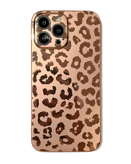 Electroplating Cheetah iPhone Case