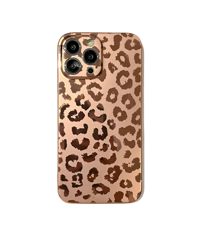Electroplating Cheetah iPhone Case