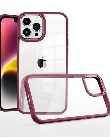 Colorful Border Clear iphone Case