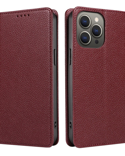 Leather Flip Iphone Wallet Case With Card Holder