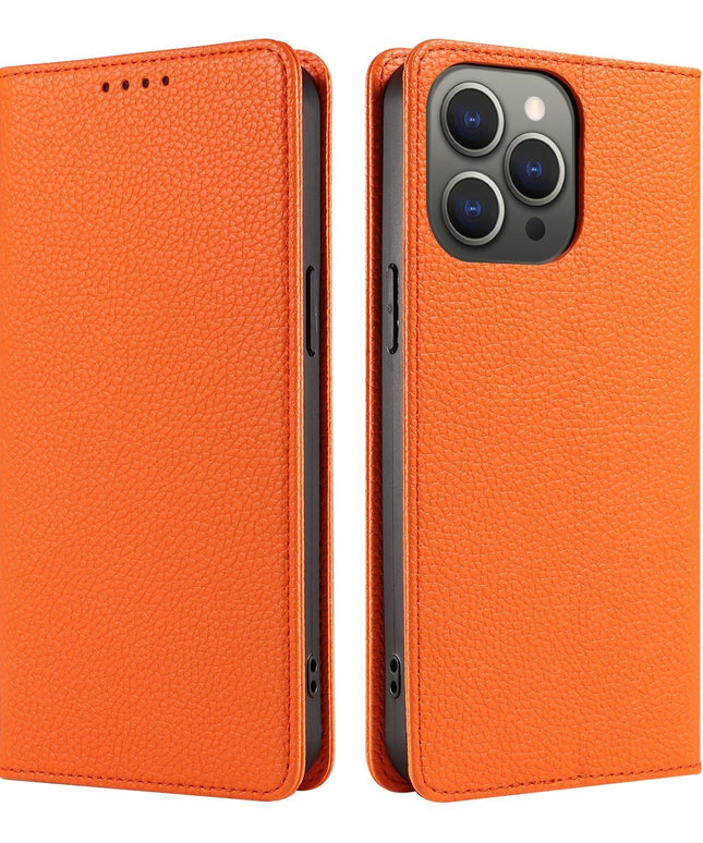 Leather Flip Iphone Wallet Case With Card Holder