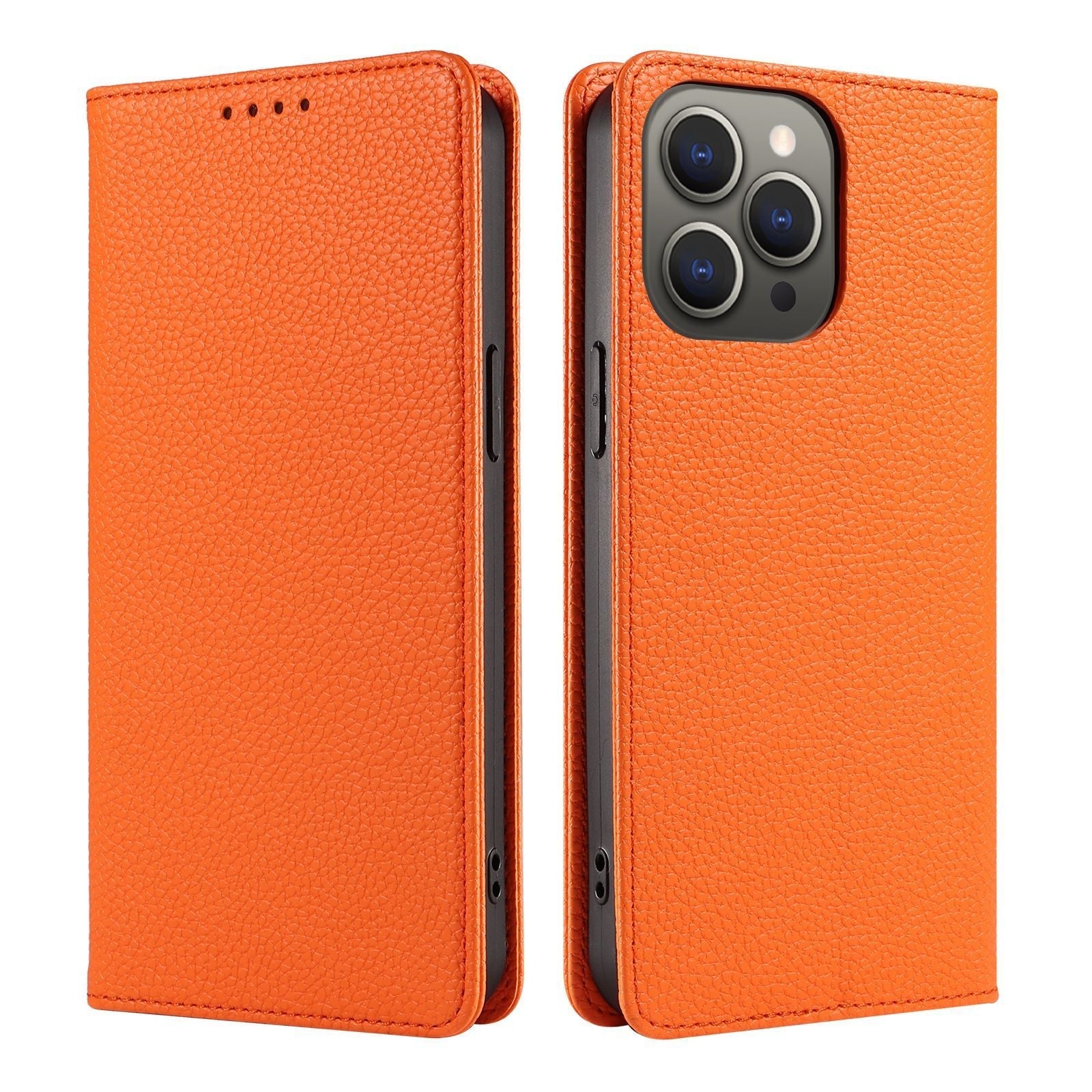 Leather Flip Iphone Wallet Case With Card Holder