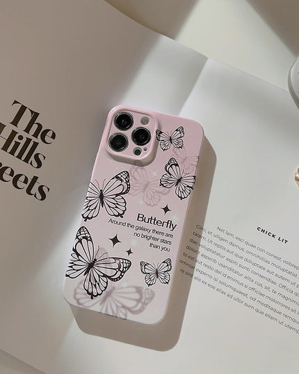 Phantom Black Butterfly iPhone Case