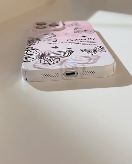 Phantom Black Butterfly iPhone Case
