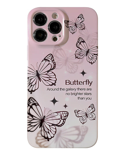 Phantom Black Butterfly iPhone Case