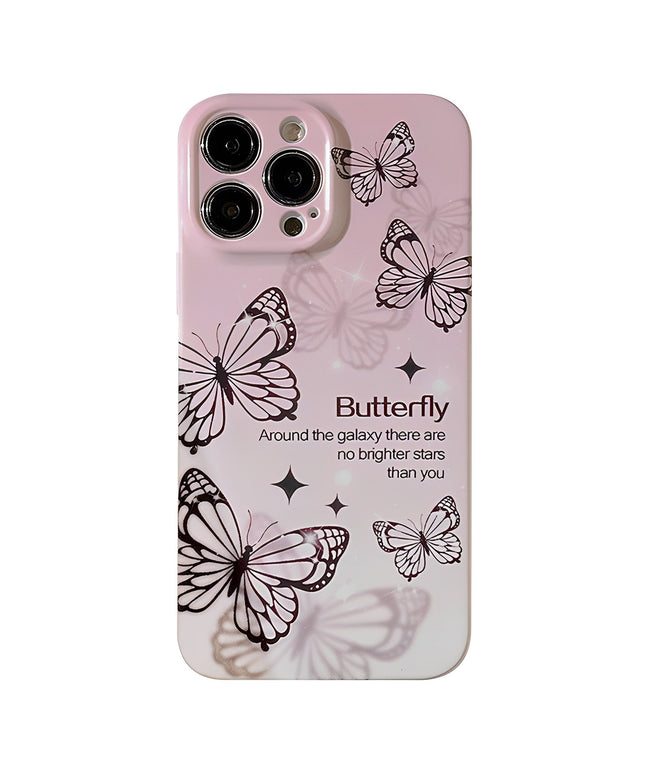 Phantom Black Butterfly iPhone Case