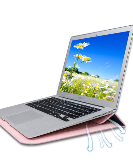 Pink Faux Crocodile Laptop Sleeve Case