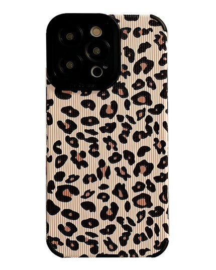 Striped leopard iPhone Case