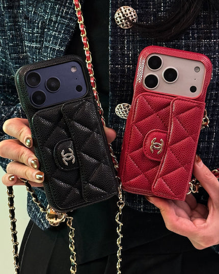 Caviar crossbody card holder phone case 2026