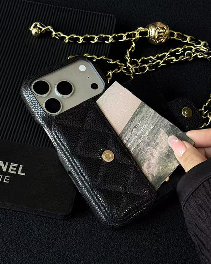Caviar crossbody card holder phone case 2026