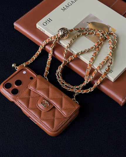 Caviar crossbody card holder phone case 2026