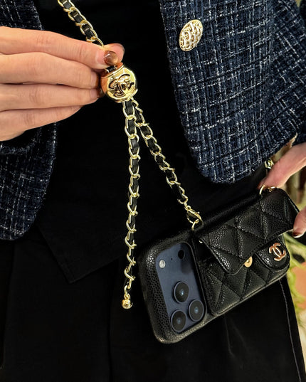 Caviar crossbody card holder phone case 2026
