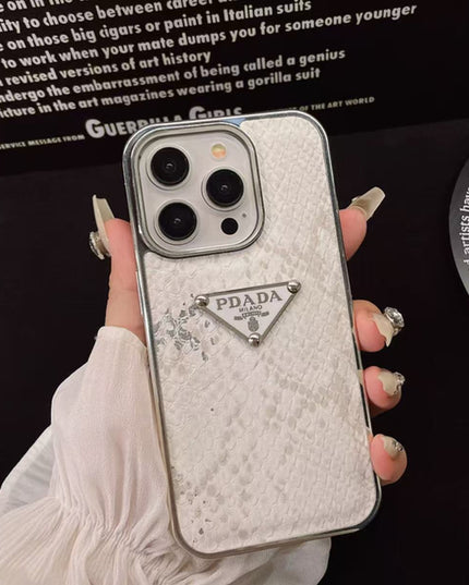 Electroplated leather phone case 2026