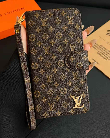 Flip-style leather phone case