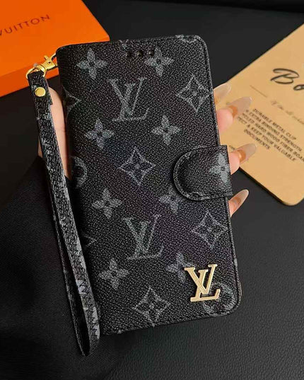 Flip-style leather phone case