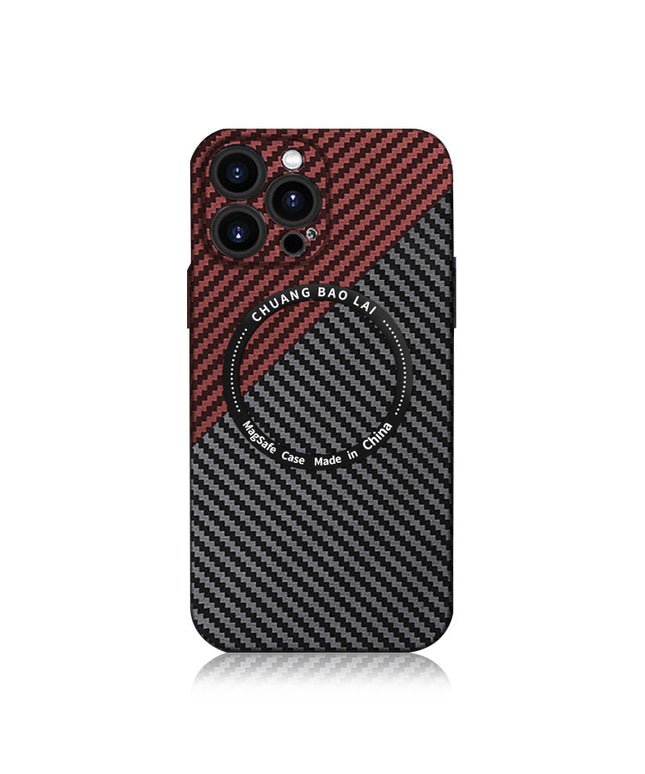 Carbon Fiber Texture iPhone case With MagSafe