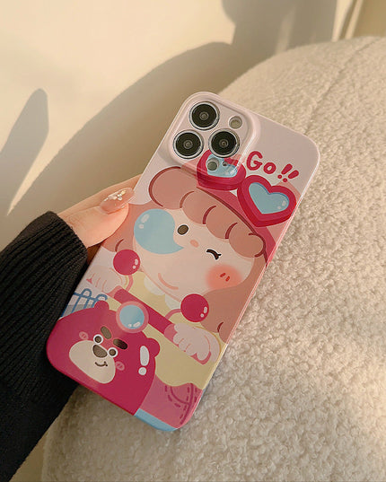 Motorcycle Girl iPhone Case
