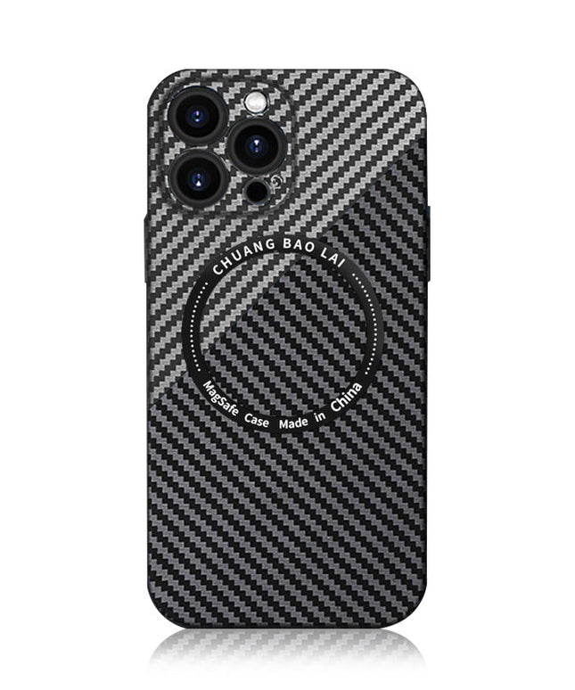 Carbon Fiber Texture iPhone case With MagSafe
