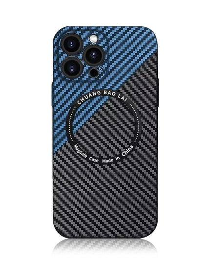 Carbon Fiber Texture iPhone case With MagSafe