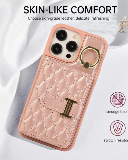 Wallet Leather Iphone Case - With Card Holder Crossbody Straps