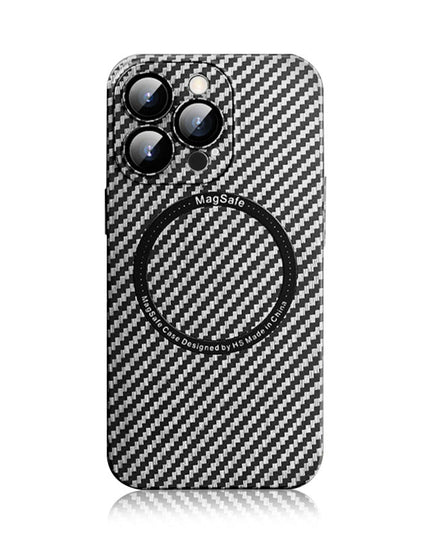 Carbon Fiber Texture iPhone case With MagSafe