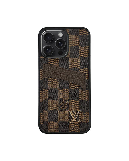 LV BROWN CLASSIC CARDHOLDER FULLY COVERED