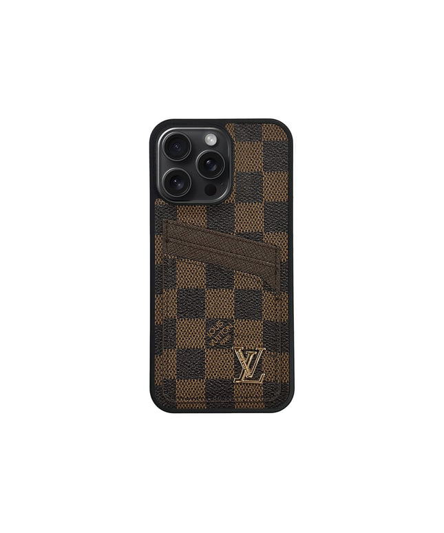 LV BROWN CLASSIC CARDHOLDER FULLY COVERED