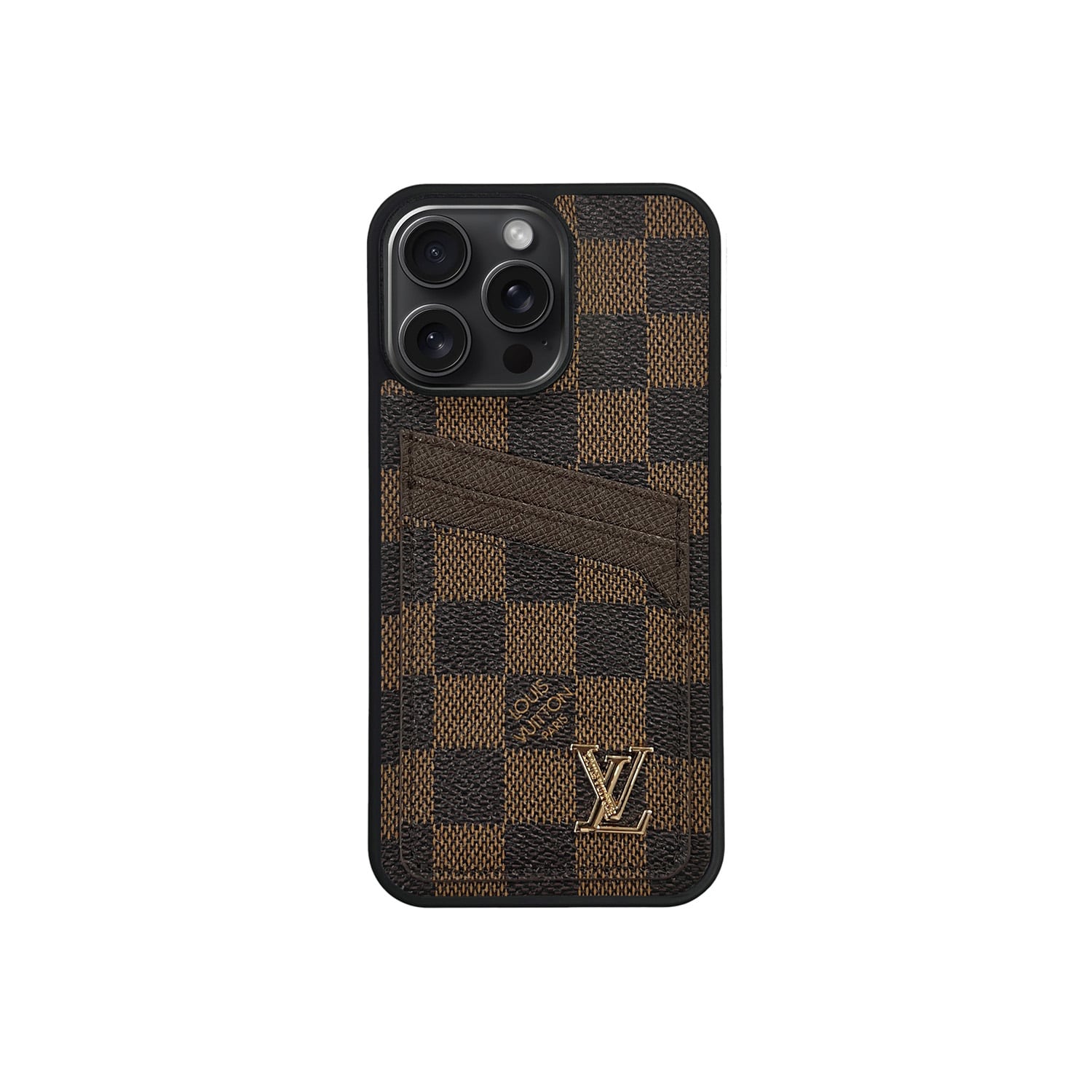 LV BROWN CLASSIC CARDHOLDER FULLY COVERED