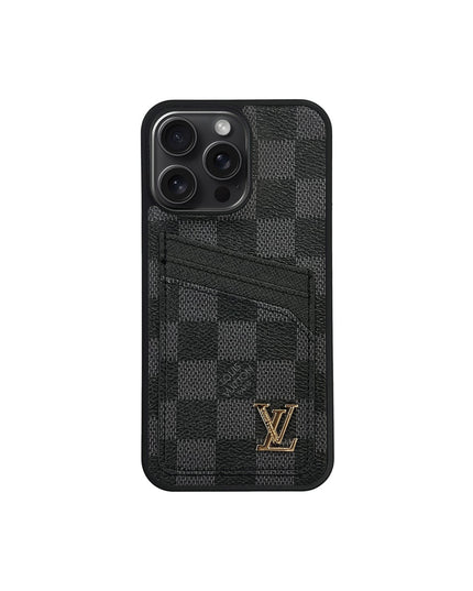 LV BLACK CLASSIC CARDHOLDER FULLY COVERED