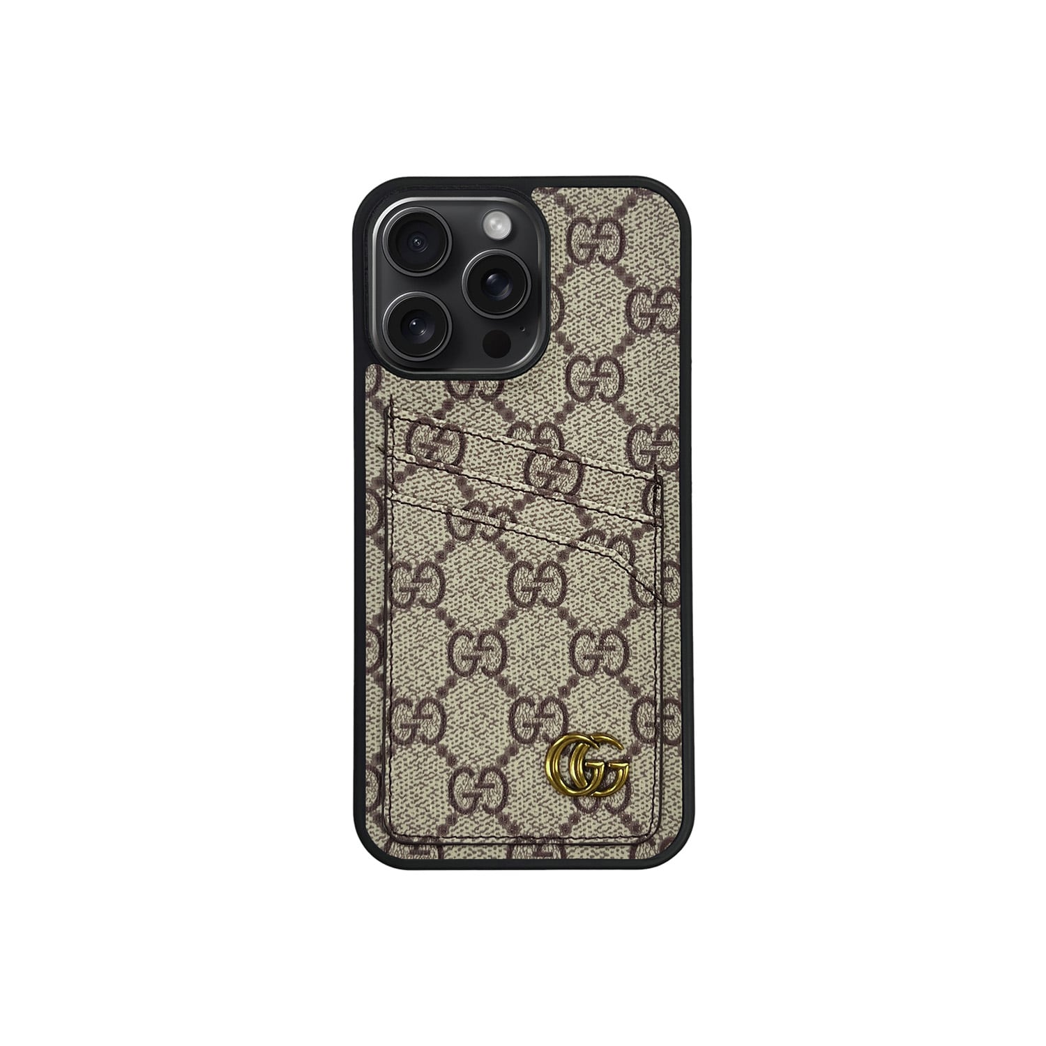 GG MONOGRAM CARDHOLDER FULLY COVERED