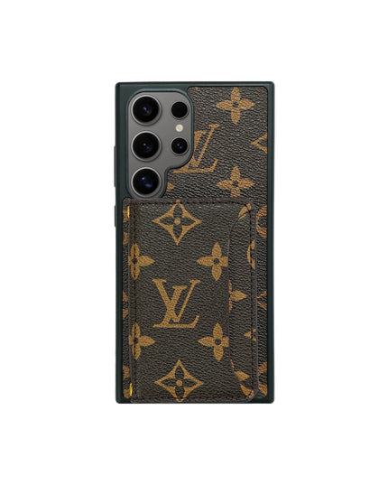 BROWN LV MONOGRAM CARDHOLDER FULLY COVERED