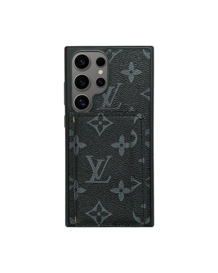 BLACK LV MONOGRAM CARDHOLDER FULLY COVERED