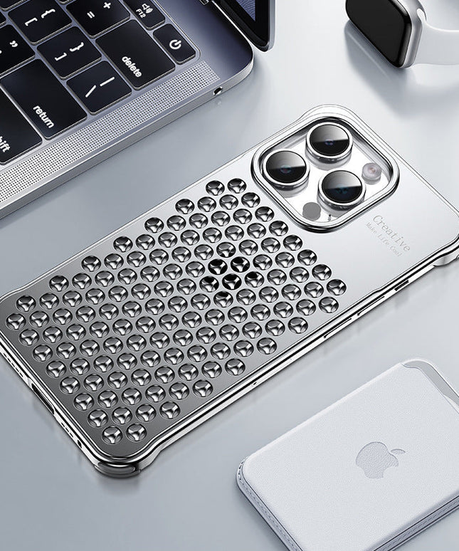 Metal Aluminum Honeycomb Cooling iPhone Case