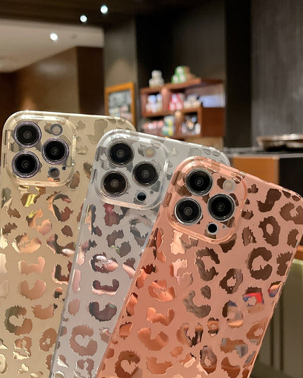 Electroplating Cheetah iPhone Case