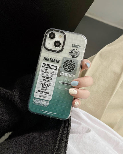 ''Humans and the Earth'' iPhone Case