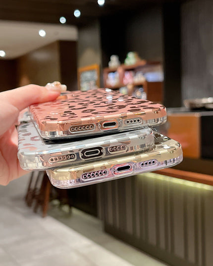 Electroplating Cheetah iPhone Case