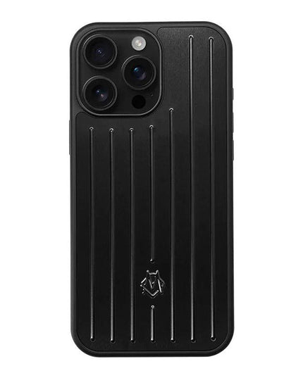 RIMOWA Black Aluminum Alloy Phone Case