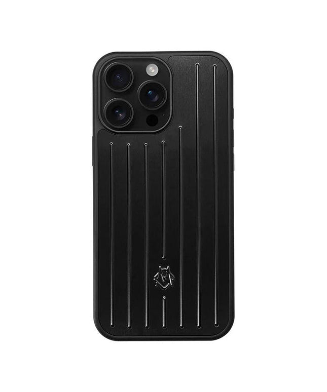 RIMOWA Black Aluminum Alloy Phone Case