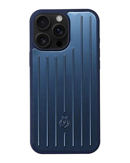 RIMOWA Blue Aluminum Alloy Phone Case