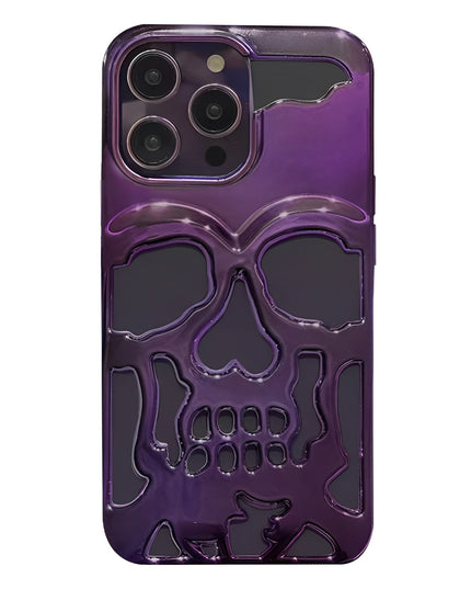 Hollow Skull Electroplating iPhone Case