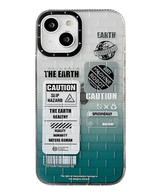 ''Humans and the Earth'' iPhone Case