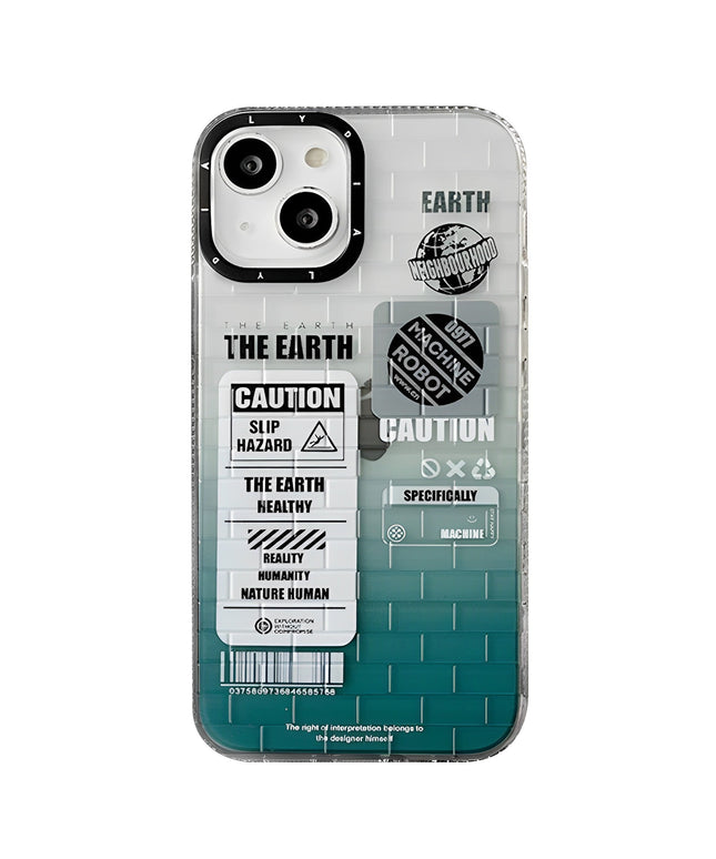 ''Humans and the Earth'' iPhone Case