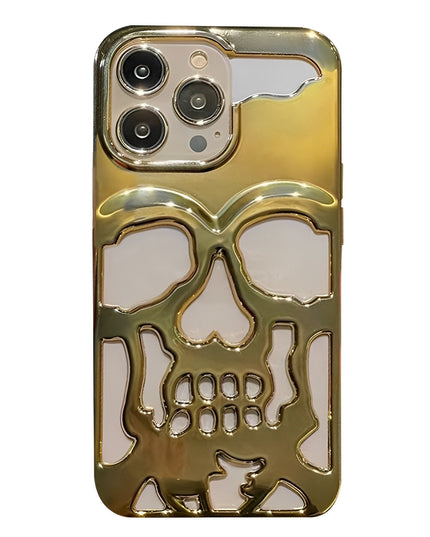Hollow Skull Electroplating iPhone Case