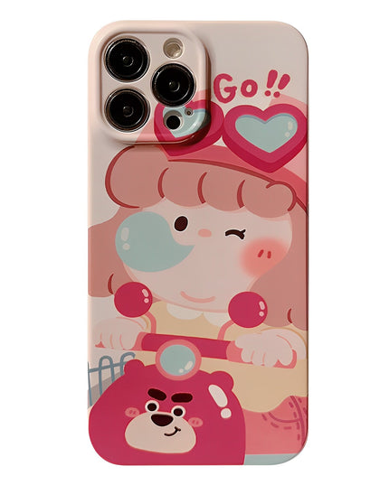 Motorcycle Girl iPhone Case